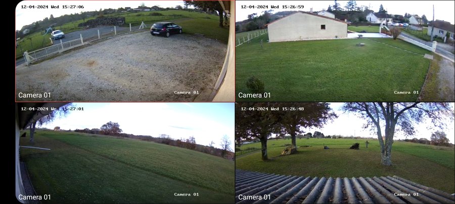 Vidéosurveillance propriété rurale Dordogne — 4 caméras accès smartphone